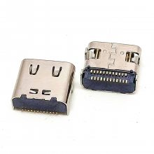 U4 Typec母座 24pin双排SMT 卧贴 带弹片 7.9长 四脚插板 USB3.1板上双贴