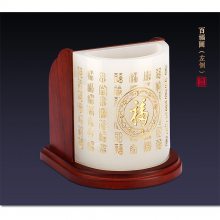 办公礼品定制公司,公司定制礼品定什么好,琉璃组合笔筒摆件