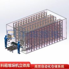 小型智能自动化堆垛机立体库空间高效利用率无人仓储专业定制设备