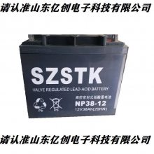 SZSTK蓄电池NP38-12 12V38AH直流屏EPS/UPS电瓶营销中心