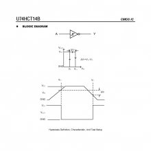 友顺 U74HCT14B 反相施密特触发器 高速CMOS逻辑IC