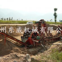 海南大型铲车上料滚筒输送筛沙机定做采购找山东青州东威