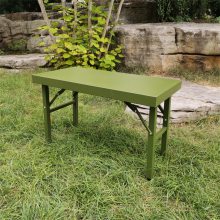 80CM单人作业桌 军绿户外便携折叠桌