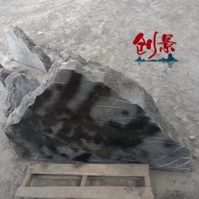 黑山石庭院怎么摆放，,园林景观石材基地，创景奇石场假山石批发