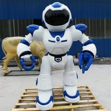 广州展会机器人模型雕塑 餐厅机器人外壳制作 玻璃钢机器人生产厂家