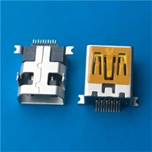MINI USBĸ10Pǰ 90ǰŲDIP+SMT L=8.05mmɫо