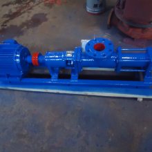 G型变频污泥单螺杆泵 可调速高粘度浓浆泵 多级浓浆泵