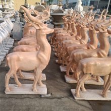 石雕鹿雕塑厂家-石雕梅花鹿象征寓意