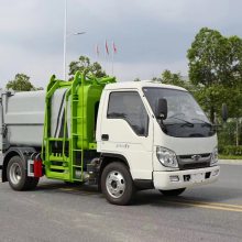 4.5方福田小卡压缩式垃圾车 小型蓝牌垃圾清运车