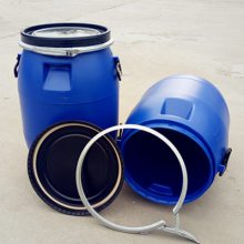 鹏腾生产全新料PE密封50升塑料桶铁箍桶抱箍桶供应