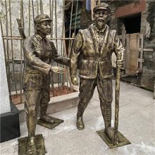 玻璃钢红色主题文化雕塑 佛冈红色革命旅游景区雕塑