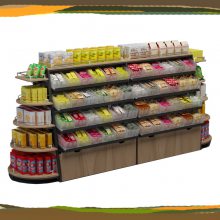 散装薯片梯形设计零食店货架厂家