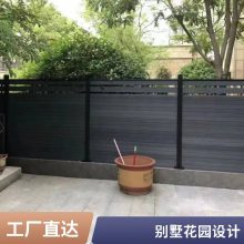 生态木栅栏塑木共挤围栏屋顶花园围墙施工别墅庭院施工