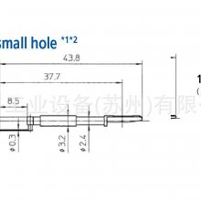 三丰Mitutoyo粗糙度仪测针12AAJ662超小孔手写笔***半径(0.25mm)