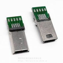 MINI USB 10Pͷ а庸ʽ PCB ͭ/ 10PINͷ