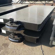 定制矿用运输车 工厂大吨位移动拉货车 四轮转向加宽平板车 实力厂家