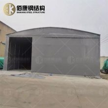 有了这款电动折叠伸缩移动雨棚 活动仓库帐篷卸货在也不怕风吹雨晒