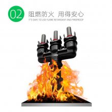 兼容MC4太阳能并联连接头T型三转一接头 光伏板防水连接器1000V
