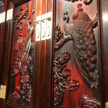 广东本地工厂卧室红木家具大红酸枝顶箱衣柜定制