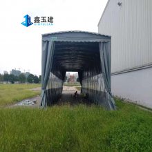 可移动雨篷 大型电动蓬 过道厂房棚_q235镀锌管