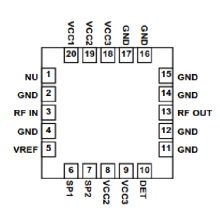 SE5003L,5GHz 5V 23dBm WLANPA ,QFN20,4*4mm,SKYWORKS