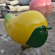 攀枝花芒果之乡振兴之路地标志大型玻璃钢芒果雕塑像