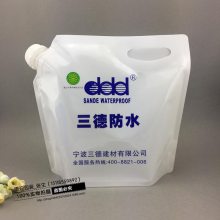 定做化工液体吸嘴袋厂家_防水漆5升袋装包装_乳胶漆自立软包装袋