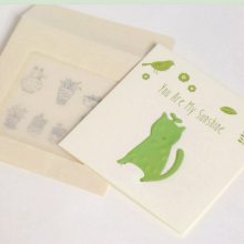 金光菊種子紙賀卡會(huì)發(fā)芽的賀卡可降解再生紙生日明信片