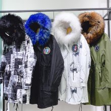 高端休闲***皮草派克服2019年新款冬装品牌折扣女装走份批发进货渠道