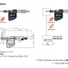 三丰mitutoyo数显测微头350-283-30微分头