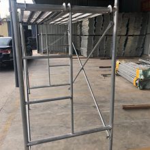 梯形工程架 壁厚2.0冷镀锌可移动 建筑活动脚手架 外墙施工安全爬梯