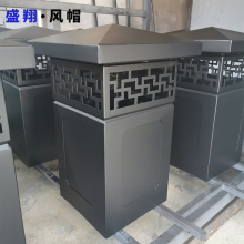 博物馆用烟道通风帽 镀锌板中式烟囱帽 装饰烟筒帽 厂家加工定制