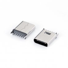 TYPE-C 6PINĸ 180ʽƬSMT H=5.0-5.5-6.5-6.8mm.