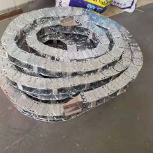 微型钢铝金属拖链 桥式工厂电缆机床不锈钢金属拖链