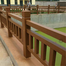市政安全防护栏水泥仿木栏杆专业批发