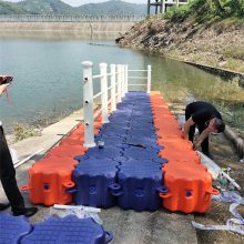 水上浮筒码头塑料钓鱼平台浮桥 游艇码头可移动浮箱
