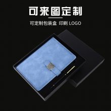 贴心窗花金属搭扣笔记本子创意办公文具简约商务记事本可定制LOGO