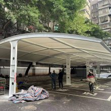 贵州膜结构厂家停车棚户外遮阳棚景区遮雨棚