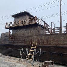 三国赤壁古船影视道具古战船木船模型手工定做