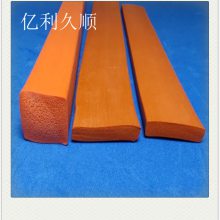 长方形硅胶发泡硅胶条 耐高温硅胶条 高弹性发泡条