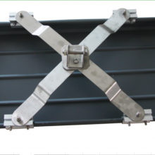X型高空防坠落系统 铝镁锰金属屋面配件不锈钢防坠落支架