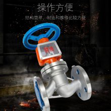 JY41W-25P氧气截止阀 不锈钢JY41W氧气截止阀浙江南高批发阀门 法兰截止阀