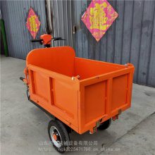 电动手推灰斗车 小型工地运输翻斗车 铲土运输车