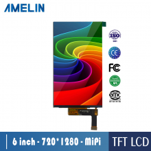 6寸TFT型液晶屏 720X1280分辨率 MIPI接口 可带TP触摸屏 显示屏