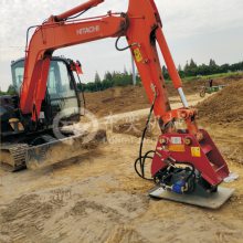 用于护坡等公路、铁路路基夯实挖掘机前端液压振动路面夯实器