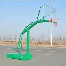 公园凹箱篮球架 可移动箱体篮球架子 钢化玻璃篮球板 标准高度