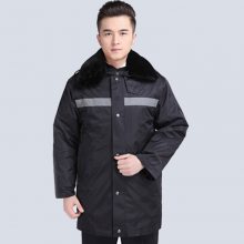 女保安工作服冬装老款大衣男冬季加厚多功能防寒劳保服