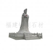 石雕妈祖花岗岩石材雕刻神像天上圣母天妃娘妈福建工厂定制安装