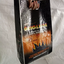 Plain pp woven rolls woven fabric cement sling bag
