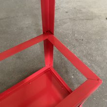 金属简易立式消防支架，用于室内两瓶干粉灭火器支架